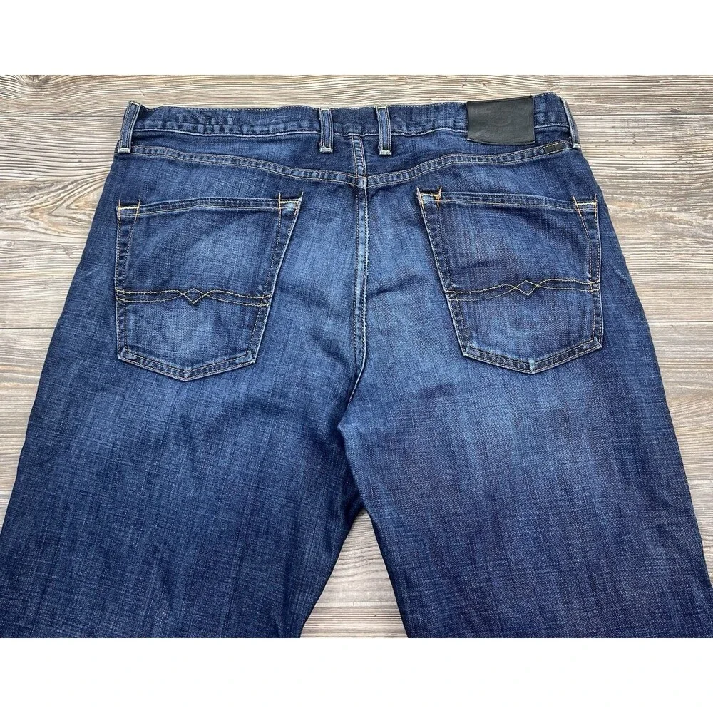 Lucky Brand Vintage Straight Jeans Mens‎ 36x32 ACTUAL 37x29 Denim Dark Wash